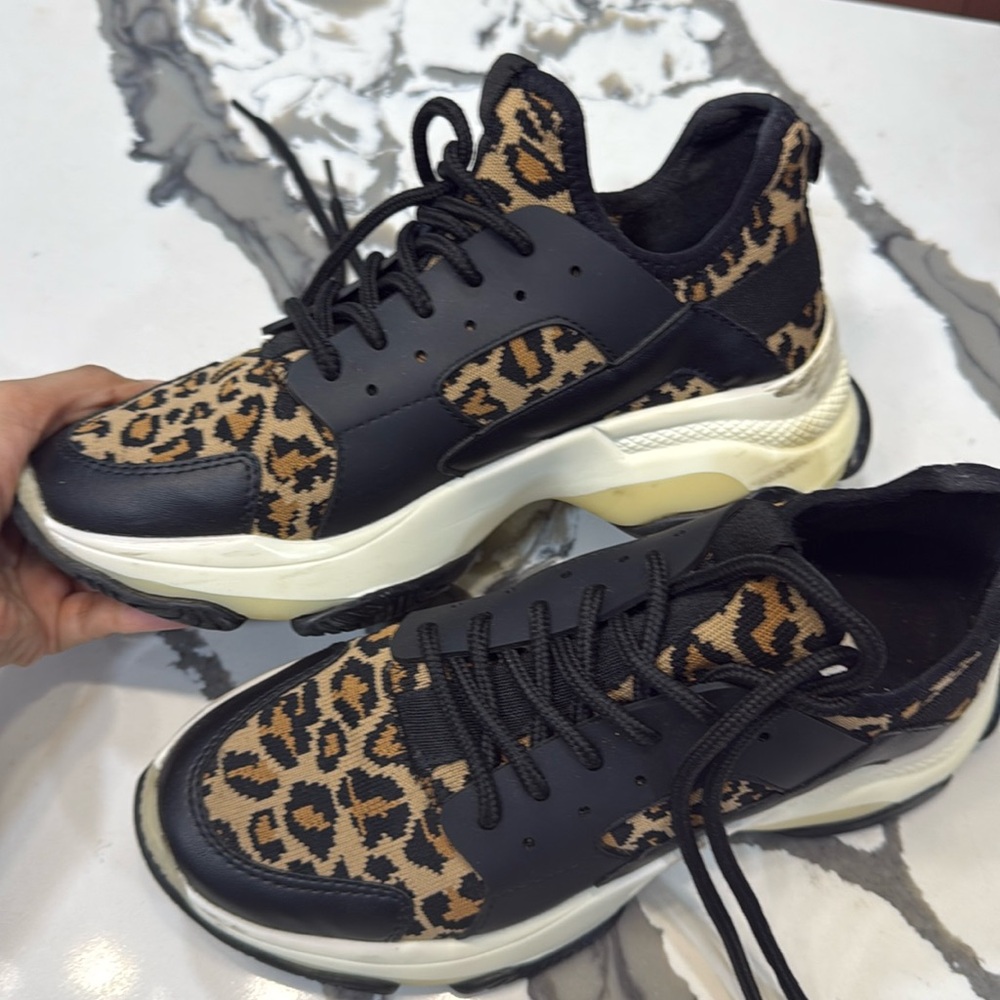 Cheetah Print Steve Madden Sneakers